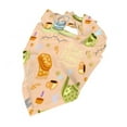 thumbnail image 5 of Honeii Scandinavian Style Hygge print Pet Bandana，a stylish triangle accessory perfect for small to large dogs, puppies, and even cats, 5 of 5