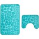 thumbnail image 1 of Juegos de tapetes de baño, esteras de baño antideslizantes de 2 piezas y tapetes de baño para el baño, lavables (gris) Feliz Sencillez, 1 of 4
