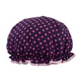 thumbnail image 1 of Yuarrent Gorro de ducha impermeable doble transpirable para baño, adecuado para ducha diaria, gorro para cubrir el cabello Juegos de accesorios de baño, 1 of 6