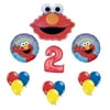 Elmo Sesame Street #2 2nd Second Birthday Party Supply Balloon Mylar Latex Set by, By Anagram
