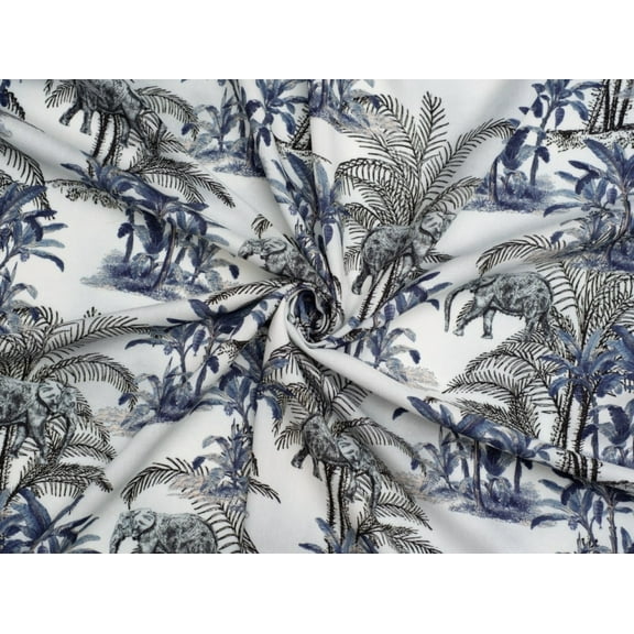 Elephant Grove Viscose Challis Fabric Minerva Exclusive - per yard