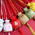 thumbnail image 2 of Sonducket Bolsita de estilo chino, bolsas de tela colgantes portátiles con borla, bolsa Vintage, regalos, recuerdo de fiesta, decoración de Ropa, zapatos y accesorios Miscelánea Rojo, 2 of 6