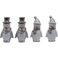 thumbnail image 1 of Set Of 4 Papier Mache Penguins In Hats Figurine, 1 of 1