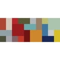 thumbnail image 3 of Grayscale 24x12 Black Modern Framed Museum Art Print Titled - Bright Blocks Wide II, 3 of 5