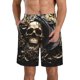 thumbnail image 1 of Fotbe Gold Rose Skull Trajes de Baño Estampados para Hombre, Shorts de Verano de Secado Rápido, Ropa de Playa, Bañadores-Small, 1 of 6