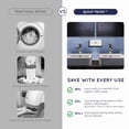 thumbnail image 5 of Quilo PALMZ Hygienic Hand Dryer – Compact, Touch-Free, High-Speed Electric Air Dryer with Adjustable Angle | Dries Hands in 15 Seconds | Wall-Mount or Tabletop | for Home, Office, Bathroom, 5 of 19