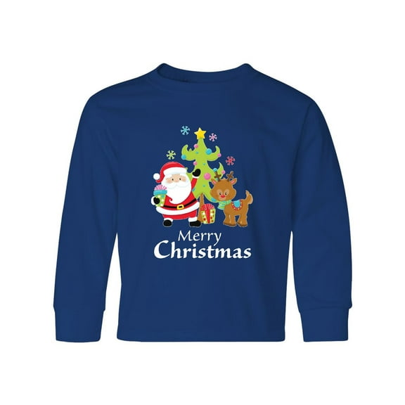 Inktastic Merry Christmas Long Sleeve Youth T-Shirt