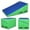 Blue,Green, variant on Matladin Gymnastics Cheese Wedge Incline Mat, Small Size 32.7"x 23.6"x 13.4" Gym Fitness Tumbling Skill Shape Mat for Kids Girls Skill Training Exercise, Red+Yellow+Blue
