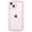 Pink, variant on c For iPhone 15 Case,Cute Silicone Case for iPhone 15, Shockproof Protective Phone Case for iPhone 15, Clear/Pink