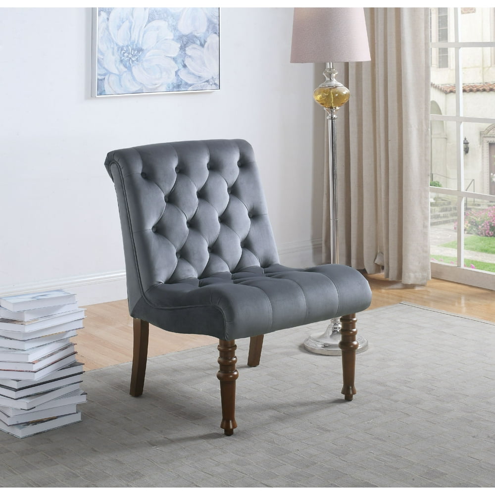 Best Master Furniture Fremont Upholstered Tufted Armless