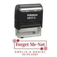 thumbnail image 1 of Printtoo Tampon en Caoutchouc Personnalisé Rouge "Over Me" pour Mariage - 58 x 22 mm, 1 of 6