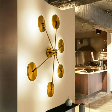 

Sputnik Chandelier Ceiling Light Flush Mount Living Room Pendant Lamp 6 Lights