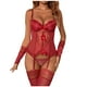 thumbnail image 1 of Conjunto de bragas Lencería de malla Gibobby Vino M, 1 of 5