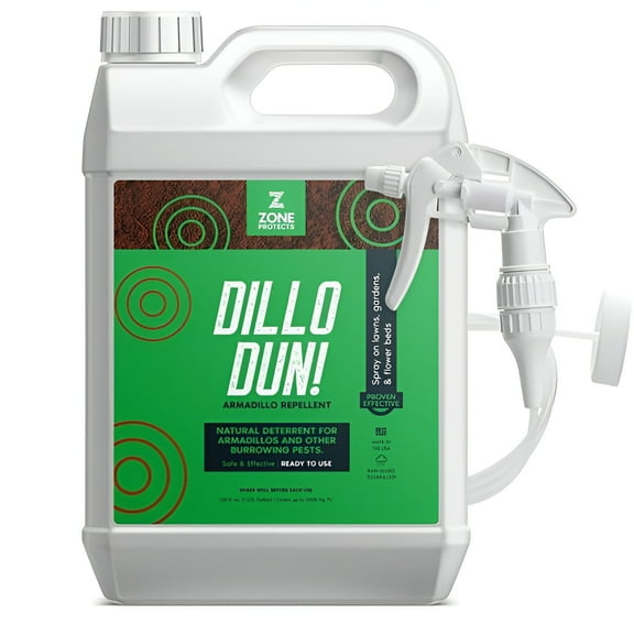 Zone Protects Dillo Dun! Armadillo Repellent; Stops Armadillos from Digging