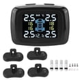 thumbnail image 1 of Sistema de alarma inteligente de monitoreo de presión de neumáticos para encendedor de cigarrillos TPMS con 4 sensores internos, 1 of 5
