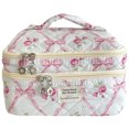 thumbnail image 1 of Cosméticos Artículos Tocador para Mujer Viajes Acolchados Algodón Floral, 1 of 9
