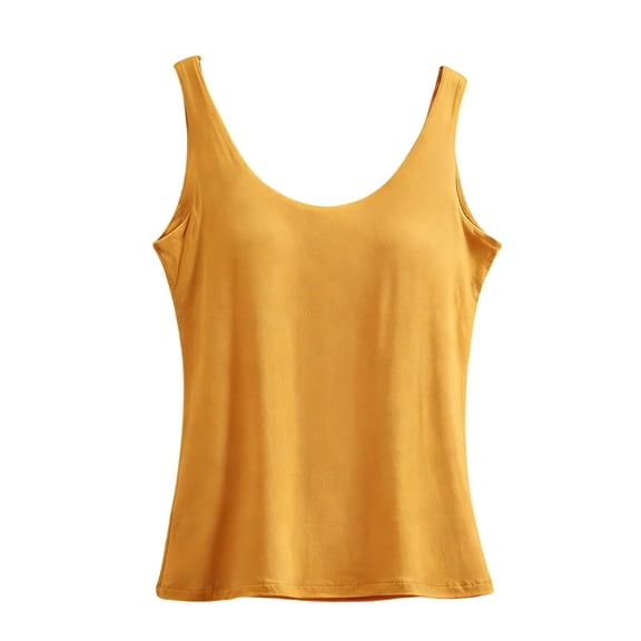 Besolor Womens Tank Tops with Built in Bras Summer Casual Comfy Basic Layer Tee Camisole Top Crewneck Sleeveless Tanks Loungewear