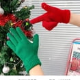 thumbnail image 3 of Kukuzhu Womens Girls Touchscreen Texting Knit Winter Gloves Cute Aesthetics Winter Warm Wrist Length Mittens, 3 of 7