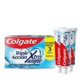 thumbnail image 1 of Pasta Dental Blanqueadora Colgate Triple Acción Blancura Protección Anticaries 3 x 60 ml, 1 of 4