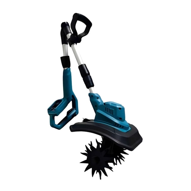 Terraxo Déchaumeuse Sans Fil pour Jardinage, Réglable, Poignée Confortable, Déchaumeuse Électrique Rototiller pour Compostage Sol Entretien Pelouse