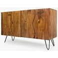 thumbnail image 2 of Jofran Nature's Edge Solid Acacia 54-Inch Modern Server Storage Cabinet, 2 of 6