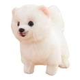 thumbnail image 3 of Muñeco de peluche de perro, juguete suave para perro, adorable perro de simulación abrazable pomeranio, 3 of 9