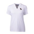thumbnail image 2 of Women's Cutter & Buck White NC State Wolfpack Forge Stretch Blade V-Neck Top, 2 of 3