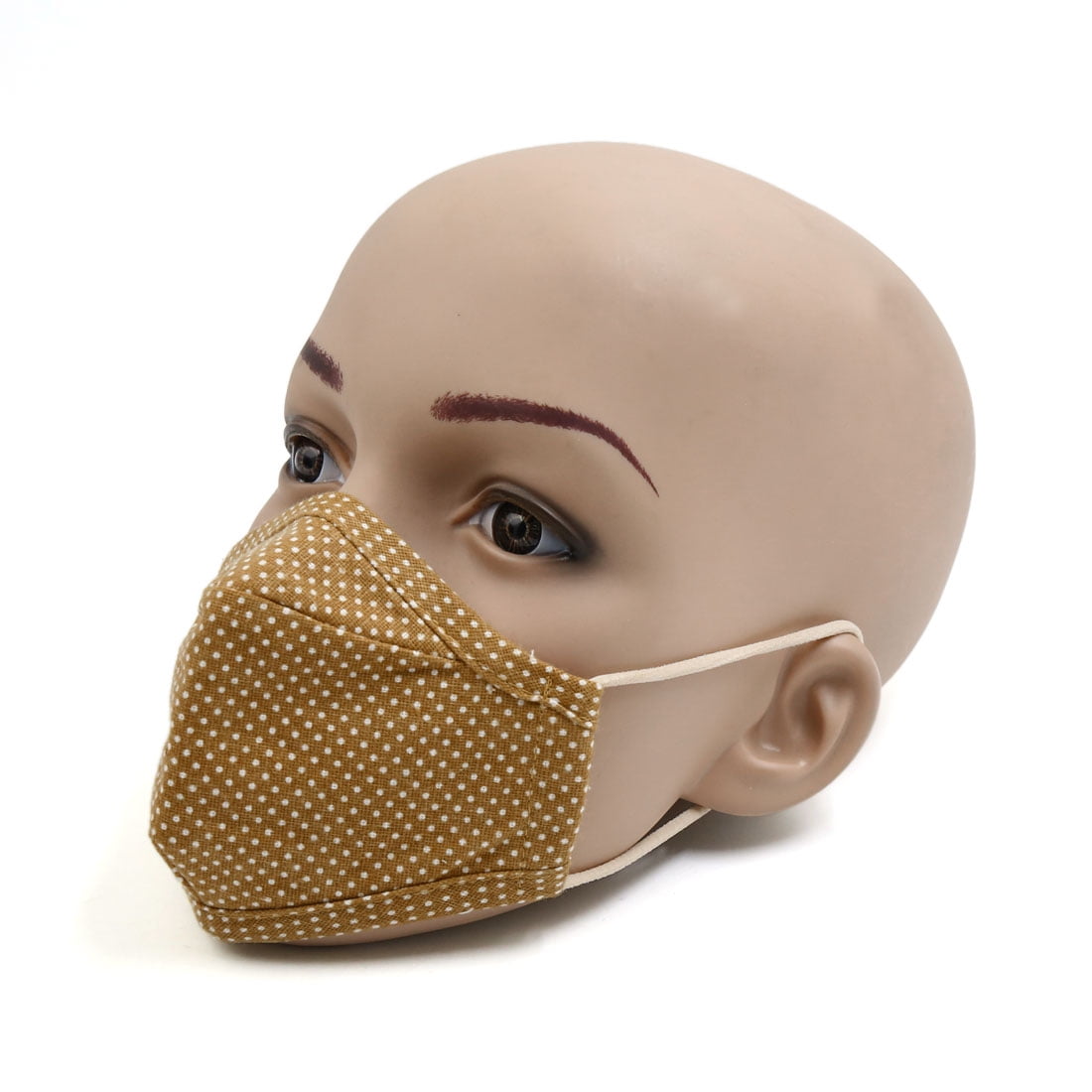 2pcs Yellow Anti Fog Dust Proof Breathable Face Mouth Mask for Kids by