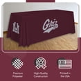 thumbnail image 3 of Maroon Montana Grizzlies 6' Grizzly Table Cloth, 3 of 5
