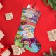 thumbnail image 4 of Rainbow Rangers Tema: Calcetines de Navidad, fino lino blanco para colgar en escaleras y chimenea, decoración navideña para el hogar, regalo de Navidad.54cm×38cm, 4 of 5