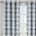 thumbnail image 3 of Modern Jacqueline Jacquard Drapes Grommet Top (Set of 2 Panels), 3 of 3