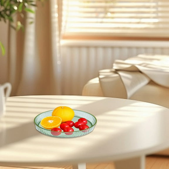 Gnmfd Acrylic PC Fruit Platter Small Snack Bowl Plastic Fruit Tray Commercial Hotel KTV Serving Dish for Family Gatherings Parties Holiday Use