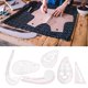 thumbnail image 5 of Juego de 6 herramientas de costura con regla para ropa, multifuncionales, ligeras, de plástico, para sastrería, 5 of 14