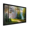 thumbnail image 2 of Designart 'Subtle Sunset Light Through The Trees II' Lake House Framed Art Print, 2 of 4