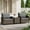 Gray, variant on Walsunny 3 Pieces Patio Furniture Set Outdoor Wicker Conversation Bistro Set Outdoor Patio Chairs with Tempered Glass Table Beige