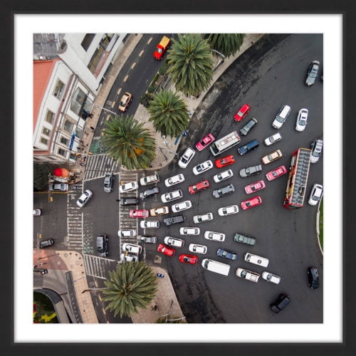 Marmont Hill "All One Way" By Karolis Janulis Framed Painting Art Print, 12.0" x 1.5"