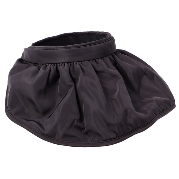 HEMOTON Black Foldable Sun Hat for Protection with Large Brim Beach Style Made of Cloth Size One Size Fits All