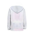 thumbnail image 2 of Xoenoiee Boys Girls Loose Long Sleeve Hoodies Floral Panda Print Pullover Hooded Sweatshirt Active Wear with Kangaroo Pocket Warm Tops for Kids Jogging Hiking Excising, M, 2 of 7