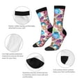 thumbnail image 3 of Pofeuu Watercolor Owl Print Crew Socks, Adult Running Hiking Socks for Youth and Adult, 3 of 6