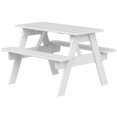 thumbnail image 2 of Little Colorado Table de Pique-Nique en Bois pour l'Extérieur Intérieur, Blanc, 2 of 5