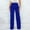 760_Blue, variant on Blue Womens Dress Pants, Polyester Work Pants, Womens Business Casual Clothing, Fashion Women Loose High Waist Casual Jeans Elastic Waist Pencil Pants Plus Size