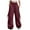 Wine, variant on felwors Baggy Cargo Pants Women Casual High Waisted Parachute Pants Drawstring Loose Hip Hop Wide Leg Pant Y2K Wine, XL