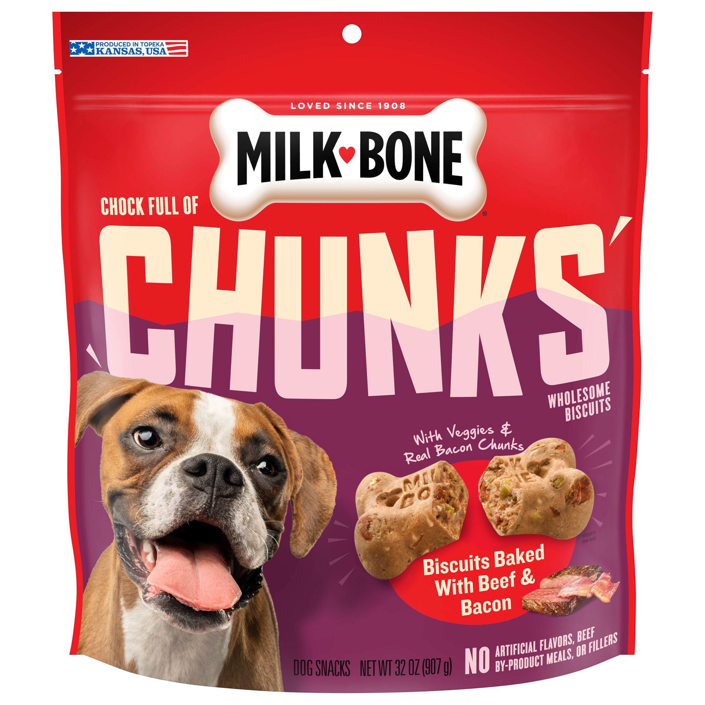 Milk-Bone Wonder Bones Paw Rockers with Real Chicken, Long Lasting Dog Treats, Small-Medium, Ounces - Walmart.com