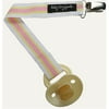 Baby Dry Goods 030-39 Pink-Yellow-White Stripes Pacifier Clip