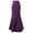 Purple, variant on Patlollav Skirts for Women's Punk Style Retro Mermaid Skirt Vintage Long Bodycon Ruffle Fishtail Skirt