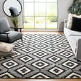 thumbnail image 2 of SAFAVIEH Aspen Michaelangelo Southwestern Wool Area Rug, Charcoal/Black, 7' x 7' Square, 2 of 7