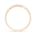 thumbnail image 2 of ANGARA Natural Pave Set Diamond Olive Leaf Vine Ring in 14K Rose Gold for Women (Size-1.3mm| Color-G| Clarity-VS2) | April Birthstone, Anniversary, Jewelry Gift for Women | Natural Diamond Ring, 2 of 8
