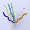 thumbnail image 5 of Glass Straws, Reusable Drinking Straws, for Smoothies, Cocktails, Milkshakes, Frozen Drinks, Smoothies, Bubble Tea, Environmentally Friendly, 5 of 8