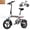 White, variant on FLYRUN 14" Folding Electric Bike for Adults, 500W Peak Motor, 36V 280.8Wh Battery, 20MPH,Mini E-bike, LCD Display, UL2849