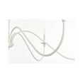 thumbnail image 6 of Living District Rohan 48" 6-Light Transitional Metal Chandelier in White, 6 of 8
